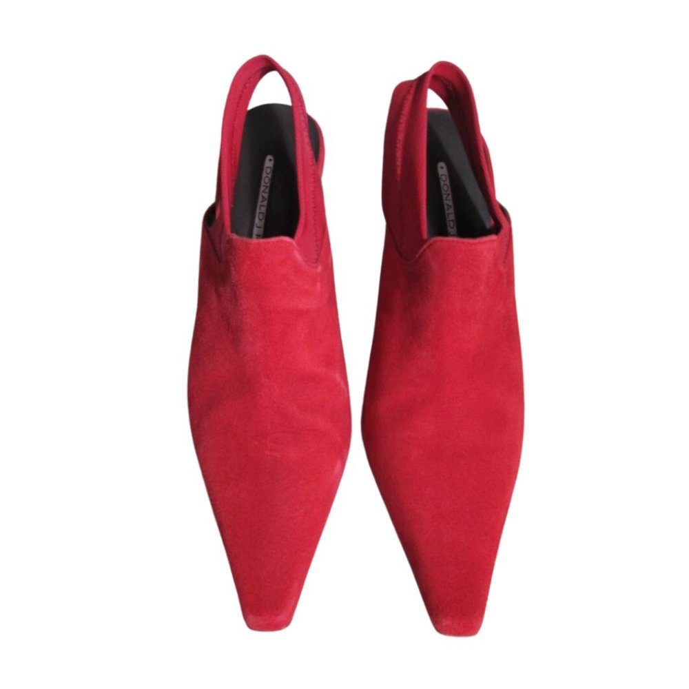 Donald J. Pliner Red Suede Sling Back Shoes